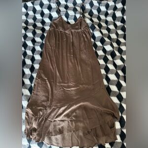 Gelato Pique Brown Cami Women's Dress Maxi